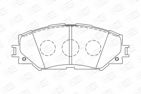 Комплект передніх гальмівних колодок для SUBARU TREZIA, TOYOTA ALLION, TOYOTA NOAH/VOXY, CHAMPION (572598CH)