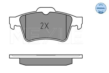 Комплект тормозных колодок для FORD TRANSIT, NISSAN PRIMERA и RENAULT LATITUDE, MEYLE (0252348216)