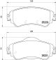 Тормозные колодки комплект CITROËN DS4, CITROËN C4, BREMBO (P61105)