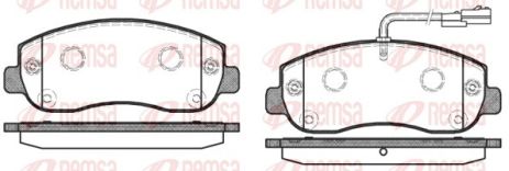 Комплект тормозных колодок NISSAN NV400, OPEL MOVANO, RENAULT MASTER, REMSA (144901)