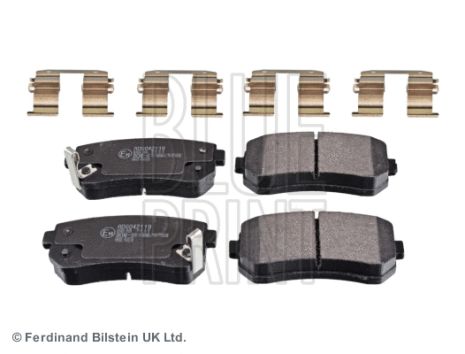 Комплект тормозных колодок KIA SPORTAGE, HYUNDAI ix35, HYUNDAI TUCSON, BLUE PRINT (ADG042119)