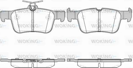 Комплект тормозных колодок FORD MONDEO, WOKING (P1451342)