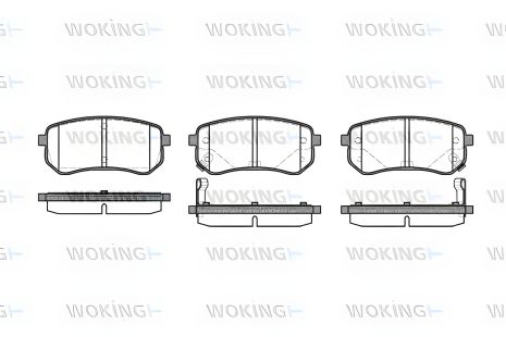 Тормозные колодки комплект для HYUNDAI i10, KIA PICANTO, WOKING (P1035302) Тормозные колодки комплект для HYUNDAI i10, KIA PICANTO, WOKING (P1035302)