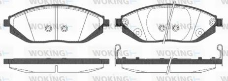 Комплект тормозных колодок CHEVROLET SPARK, WOKING (P1572302)