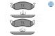 Комплект гальмівних колодок KIA CARNIVAL, JEEP GRAND, JEEP CHEROKEE, MEYLE (0252182217)