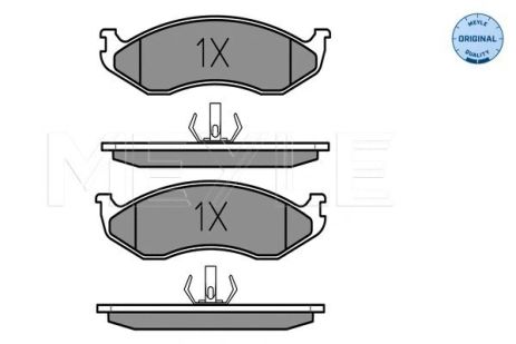 Комплект тормозных колодок KIA CARNIVAL, JEEP GRAND, JEEP CHEROKEE, MEYLE (0252182217)