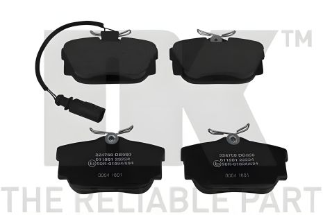 Комплект тормозных колодок VW TRANSPORTER, NK (224759) Комплект тормозных колодок VW TRANSPORTER, NK (224759)
