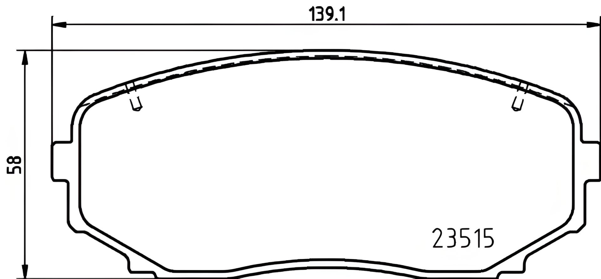 Комплект гальмівних колодок MITSUBISHI ECLIPSE, MITSUBISHI OUTLANDER, NISSHINBO (NP3051) Комплект гальмівних колодок MITSUBISHI ECLIPSE, MITSUBISHI OUTLANDER, NISSHINBO (NP3051)