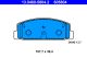 Комплект гальмівних колодок MAZDA 626, MAZDA PREMACY, MAZDA 323, ATE (13046058042)