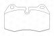 Комплект гальмівних колодок для NISSAN SKYLINE, MASERATI GRANSPORT, BMW X5, CHAMPION (571852CH)