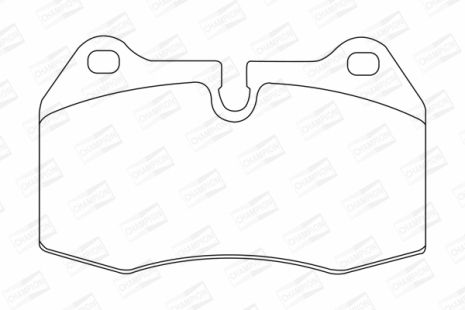 Комплект гальмівних колодок NISSAN SKYLINE, MASERATI GRANSPORT, BMW X5, CHAMPION (571852CH)