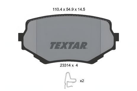 Тормозные колодки комплект для SUZUKI GRAND VITARA и VITARA, TEXTAR (2331401)