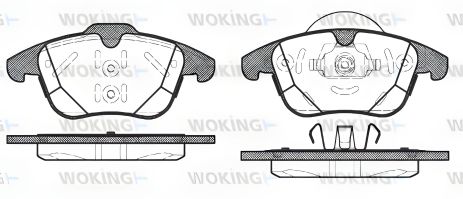 Тормозной колодочный комплект LAND ROVER, WOKING (P1582300) Тормозной колодочный комплект LAND ROVER, WOKING (P1582300)