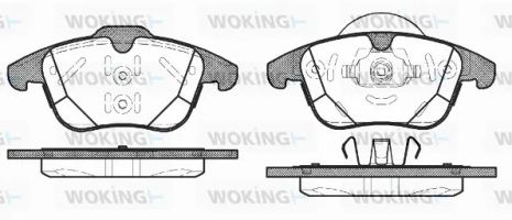 Комплект тормозных колодок LAND ROVER, WOKING (P1582300)