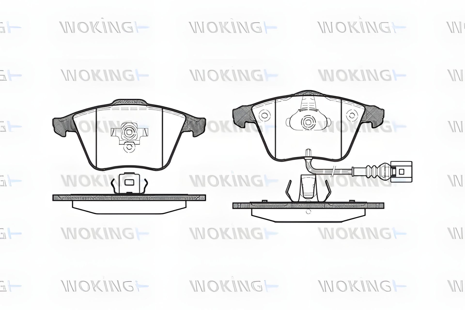 Гальмівних колодок комплект SKODA SUPERB, SEAT LEON, VW CC, WOKING (P864332) Гальмівних колодок комплект SKODA SUPERB, SEAT LEON, VW CC, WOKING (P864332)