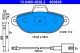 Комплект тормозных колодок FORD KA, FIAT 500, ATE (13046038382)