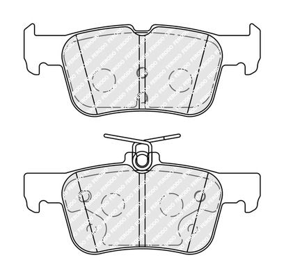 Комплект гальмівних колодок FORD KUGA, FORD FOCUS, FERODO (FDB5355)