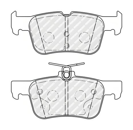 Комплект гальмівних колодок для FORD KUGA, FORD FOCUS, FERODO (FDB5355) Комплект гальмівних колодок для FORD KUGA, FORD FOCUS, FERODO (FDB5355)