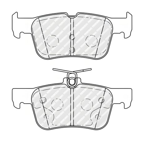 Комплект гальмівних колодок для FORD KUGA, FORD FOCUS, FERODO (FDB5355)