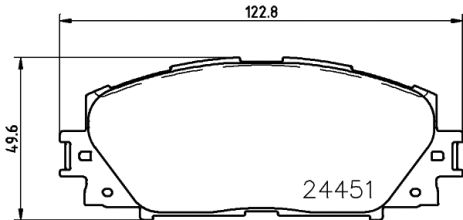 Комплект тормозных колодок ZHONGXING (ZX, DAIHATSU MEBIUS, LIFAN 530, NISSHINBO (NP1053)