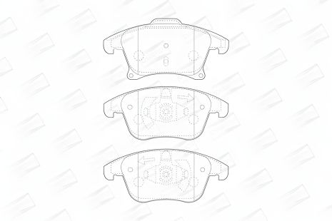 Тормозные колодки комплект FORD GALAXY, FORD MONDEO, FORD S-MAX, CHAMPION (573674CH)