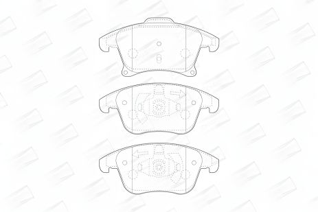 Тормозные колодки комплект FORD GALAXY, FORD MONDEO, FORD S-MAX, CHAMPION (573674CH)