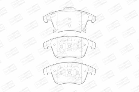 Комплект тормозных колодок FORD GALAXY, FORD MONDEO, FORD S-MAX, CHAMPION (573674CH)