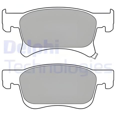 Комплект гальмівних колодок OPEL CORSA, OPEL ADAM, DELPHI (LP3164) Комплект гальмівних колодок OPEL CORSA, OPEL ADAM, DELPHI (LP3164)