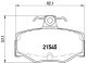 Комплект гальмівних колодок NISSAN PRIMERA, NISSAN ALMERA, BREMBO (P56024)