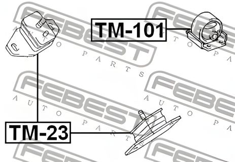Подушка двигуна TOYOTA HIACE, TOYOTA HILUX, TOYOTA PICKUP, FEBEST (TM23) Подушка двигуна TOYOTA HIACE, TOYOTA HILUX, TOYOTA PICKUP, FEBEST (TM23)