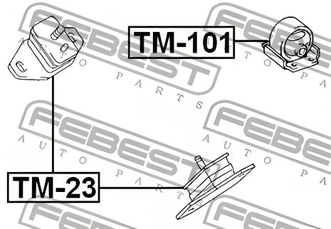 Подушка двигуна TOYOTA HIACE, TOYOTA HILUX, TOYOTA PICKUP, FEBEST (TM23) Подушка двигуна TOYOTA HIACE, TOYOTA HILUX, TOYOTA PICKUP, FEBEST (TM23)