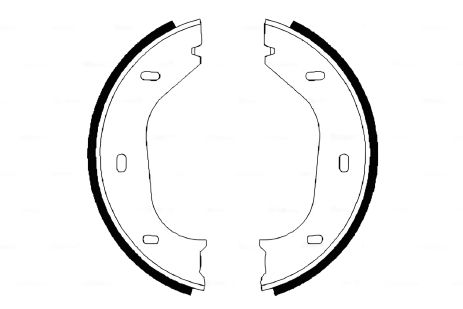 Колодки стояночного тормоза ALFA ROMEO/BMW 7/6, BOSCH (0986487202) Колодки стояночного тормоза ALFA ROMEO/BMW 7/6, BOSCH (0986487202)