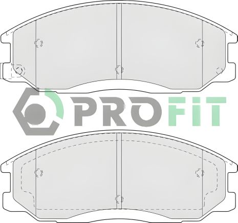 Тормозные колодки комплект для SSANGYONG ACTYON, HYUNDAI SANTA и HYUNDAI TRAJET, PROFIT (50001605)