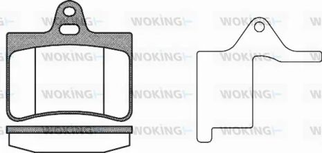 Комплект тормозных колодок CITROËN C5, WOKING (P930320)