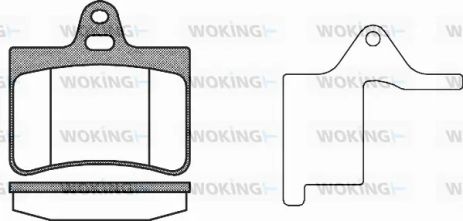 Комплект тормозных колодок CITROËN C5, WOKING (P930320)