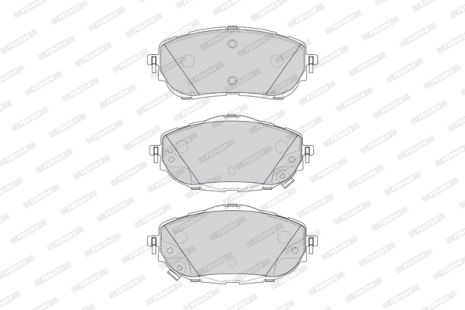 Комплект гальмівних колодок TOYOTA COROLLA, TOYOTA AURIS, FERODO (FDB4648)