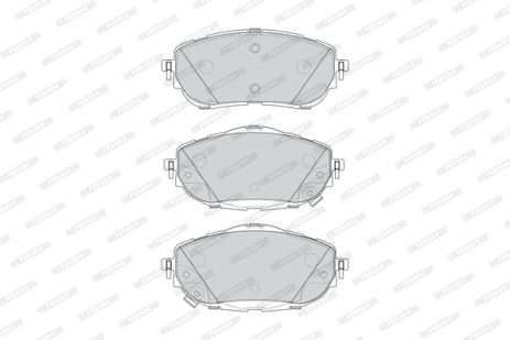 Комплект тормозных колодок TOYOTA COROLLA, TOYOTA AURIS, FERODO (FDB4648)