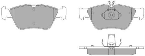 Комплект гальмівних колодок MB C-CLASS, MB CLK, MB E-CLASS, FREMAX (FBP1040)