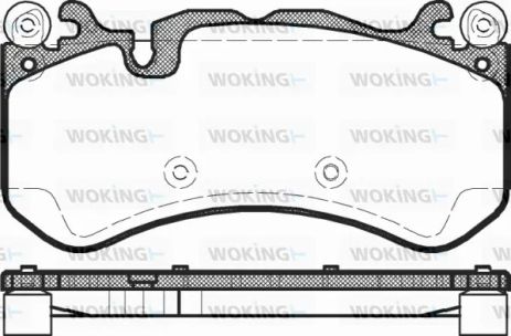 Комплект гальмівних колодок MB AMG, MB S-CLASS, MB GLE, WOKING (P1200300)