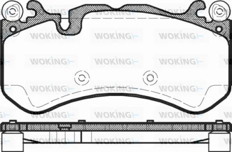 Комплект гальмівних колодок MB AMG, MB S-CLASS, MB GLE, WOKING (P1200300)