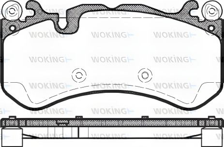 Комплект тормозных колодок MB AMG, MB S-CLASS, MB GLE, WOKING (P1200300) Комплект тормозных колодок MB AMG, MB S-CLASS, MB GLE, WOKING (P1200300)