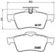 Комплект гальмівних колодок NISSAN LAFESTA, VOLVO (CHANGAN), HONGQI CENTURY, BREMBO (P59042)