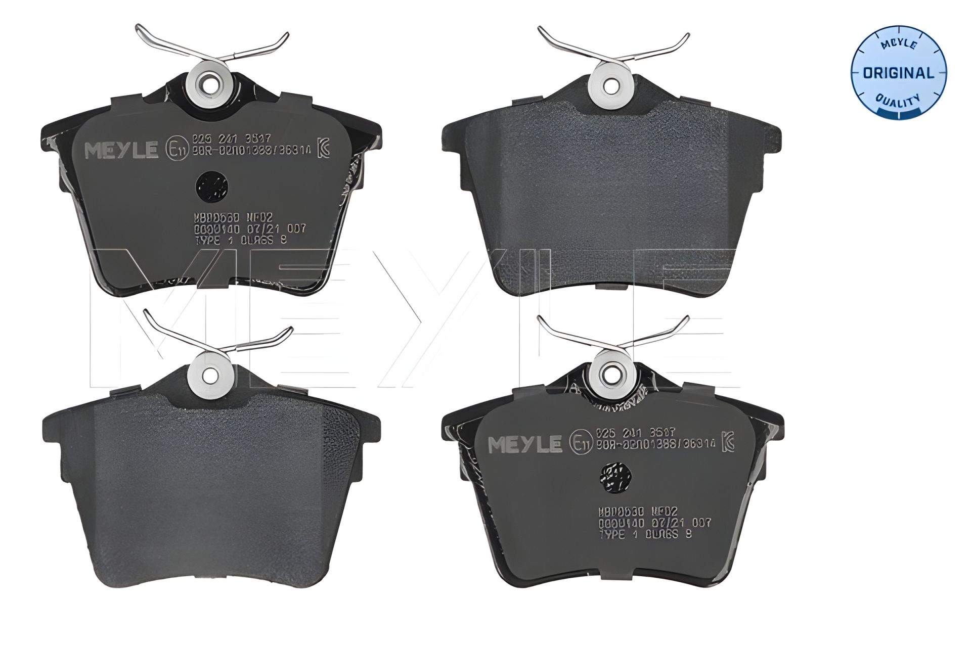 Гальмівні колодки комплект CITROËN C5, PEUGEOT 407, MEYLE (0252413517) Гальмівні колодки комплект CITROËN C5, PEUGEOT 407, MEYLE (0252413517)