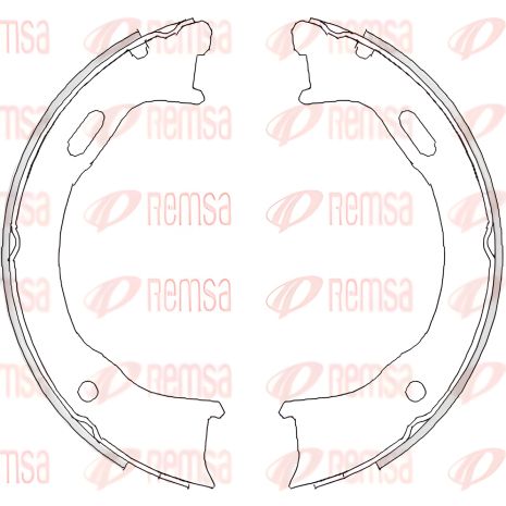 Гальмівний комплект для стоянки JEEP CHEROKEE, GRAND CHEROKEE, WRANGLER, REMSA (474700)