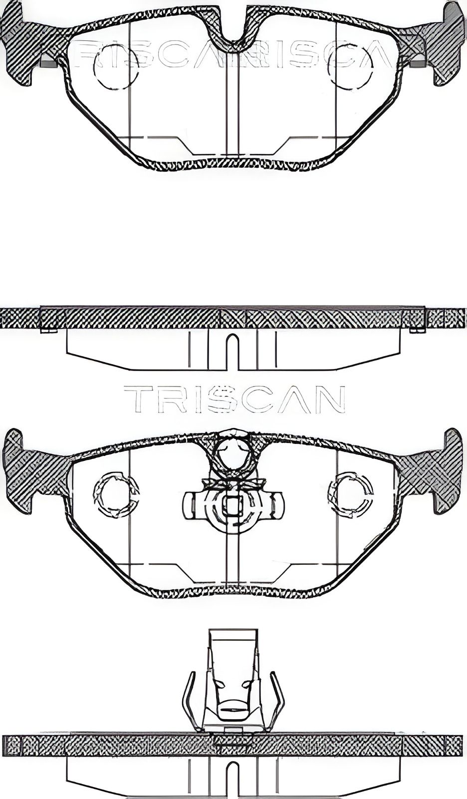 Гальмівні колодки ALPINA B10, BMW 5, TRISCAN (811011003) Гальмівні колодки ALPINA B10, BMW 5, TRISCAN (811011003)