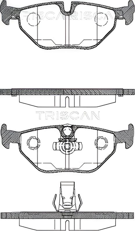Гальмівні колодки ALPINA B10, BMW 5, TRISCAN (811011003) Гальмівні колодки ALPINA B10, BMW 5, TRISCAN (811011003)