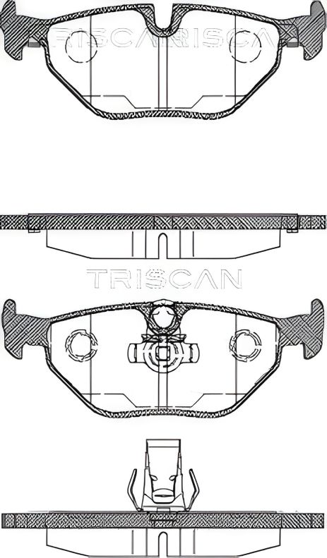 Гальмівні колодки ALPINA B10, BMW 5, TRISCAN (811011003) Гальмівні колодки ALPINA B10, BMW 5, TRISCAN (811011003)