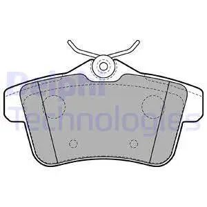 Комплект тормозных колодок DS (CAPSA), CITROËN C4, PEUGEOT 5008, DELPHI (LP2180)