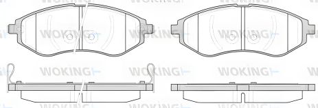 Тормозные колодки комплект для CHEVROLET AVEO, DAEWOO KALOS, WOKING (P886302) Тормозные колодки комплект для CHEVROLET AVEO, DAEWOO KALOS, WOKING (P886302)