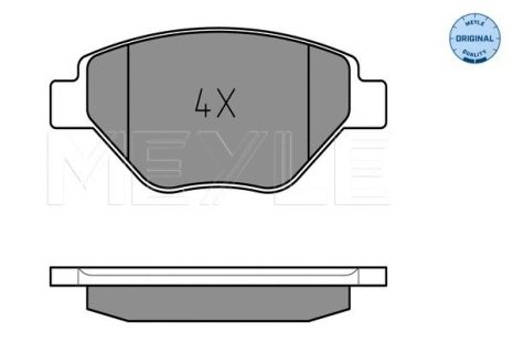 Комплект тормозных колодок RENAULT MEGANE, MEYLE (0252393418)